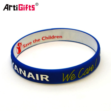 Fashionable customized rubber bracelets for men